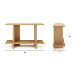 Torme 48" Console - White Oak