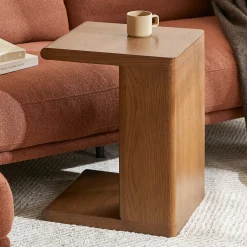 Torme C Side Table - Smoked Oak