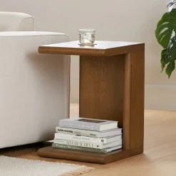 Torme C Side Table - Smoked Oak