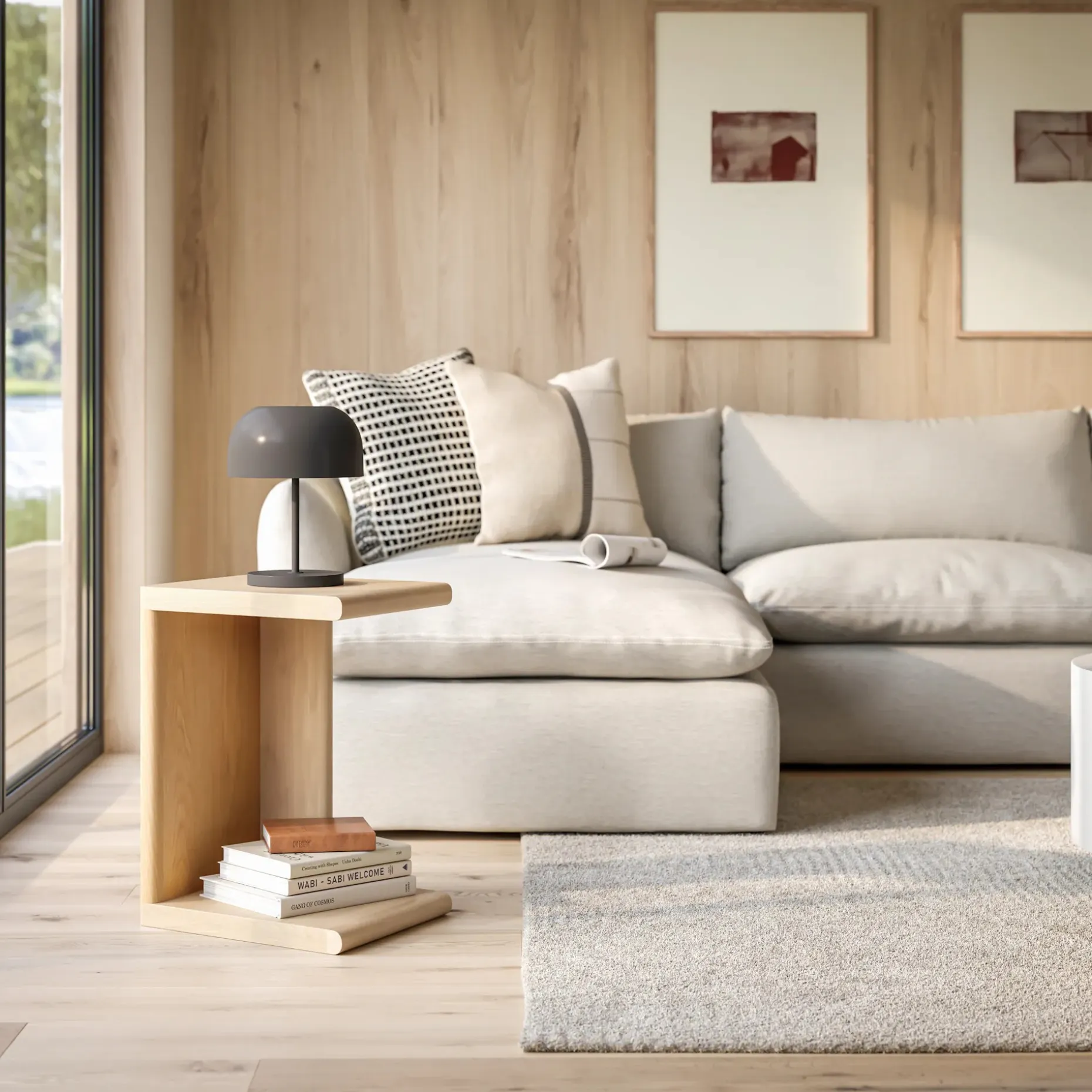 Torme C Side Table - White Oak