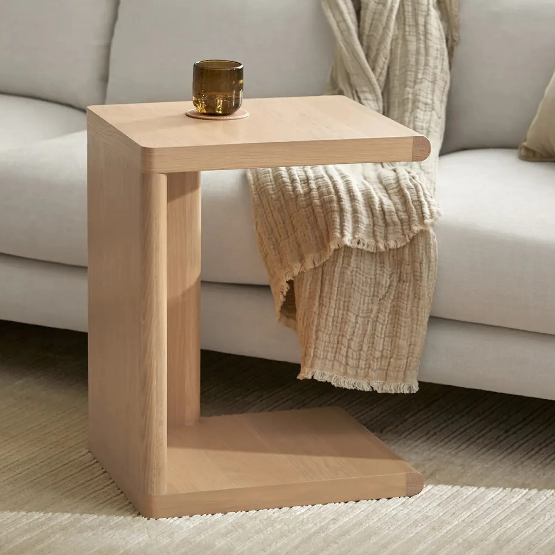 Torme C Side Table - White Oak