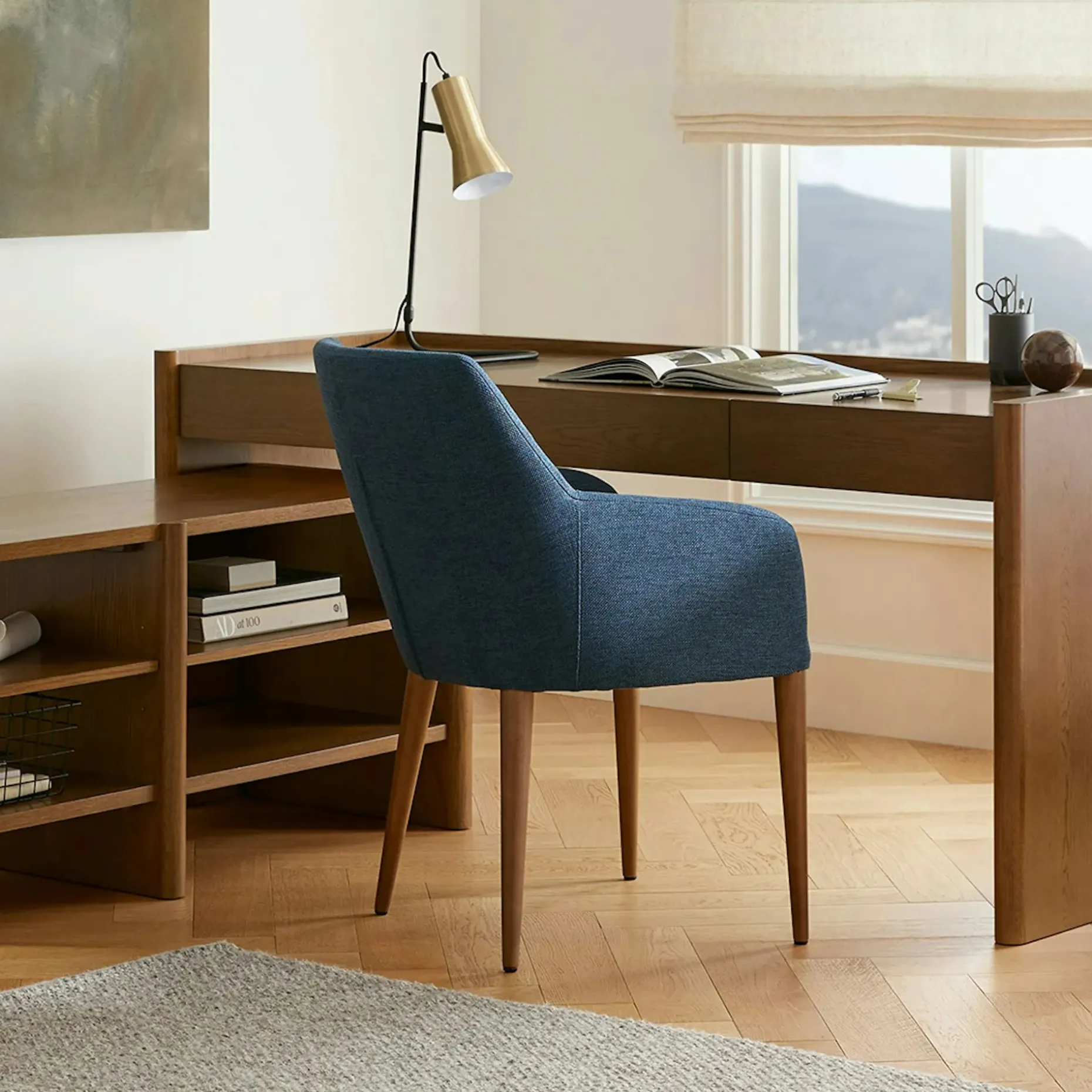 Torme 70" Desk - Smoked Oak
