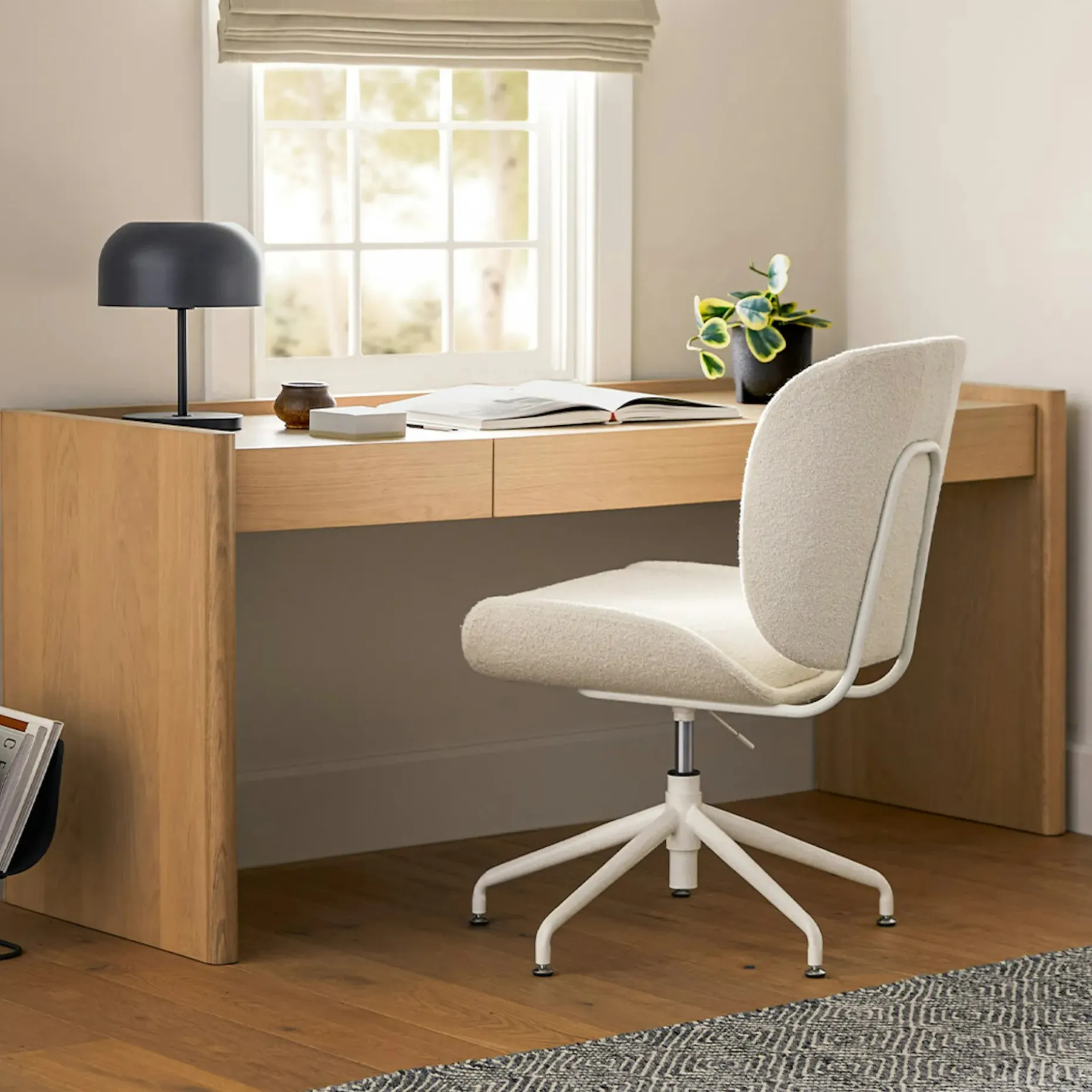 Torme 70" Desk - White Oak
