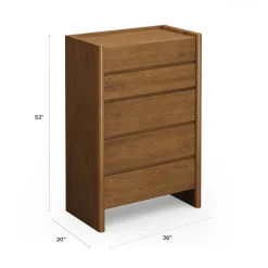 Torme 5-Drawer Chest - Smoked Oak