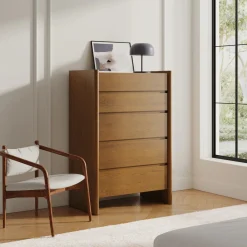 Torme 5-Drawer Chest - Smoked Oak