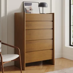 Torme 5-Drawer Chest - Smoked Oak