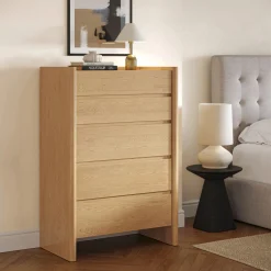 Torme 5-Drawer Chest - White Oak