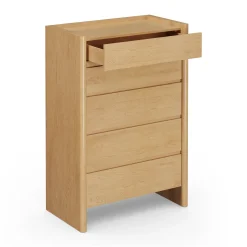 Torme 5-Drawer Chest - White Oak
