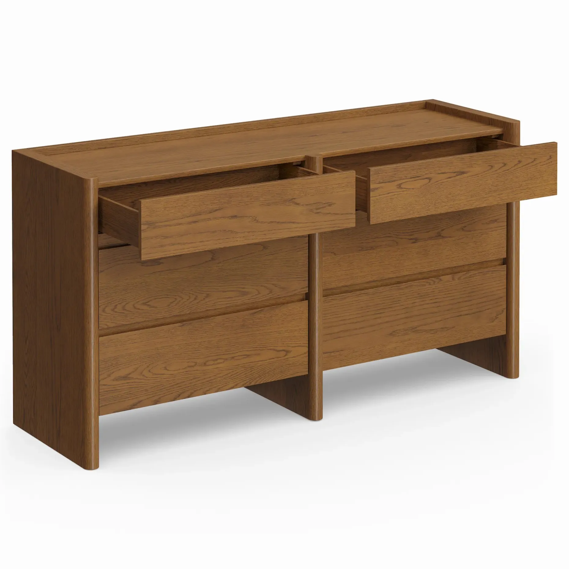 Torme 6-Drawer Double Dresser - Smoked Oak