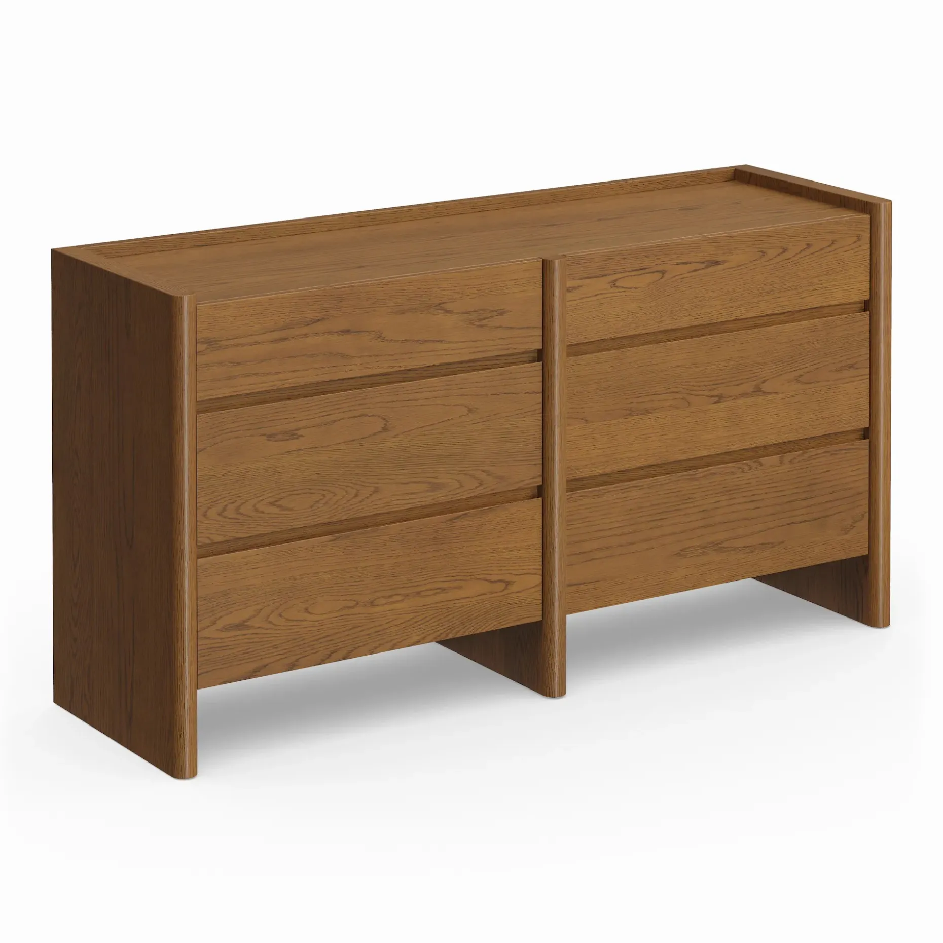 Torme 6-Drawer Double Dresser - Smoked Oak