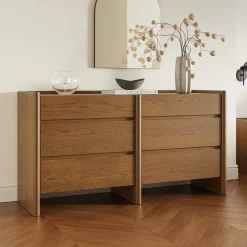Torme 6-Drawer Double Dresser - Smoked Oak