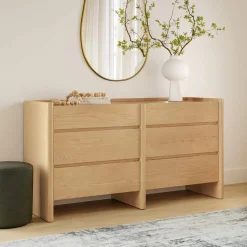 Torme 6-Drawer Double Dresser - White Oak