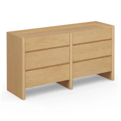 Torme 6-Drawer Double Dresser - White Oak