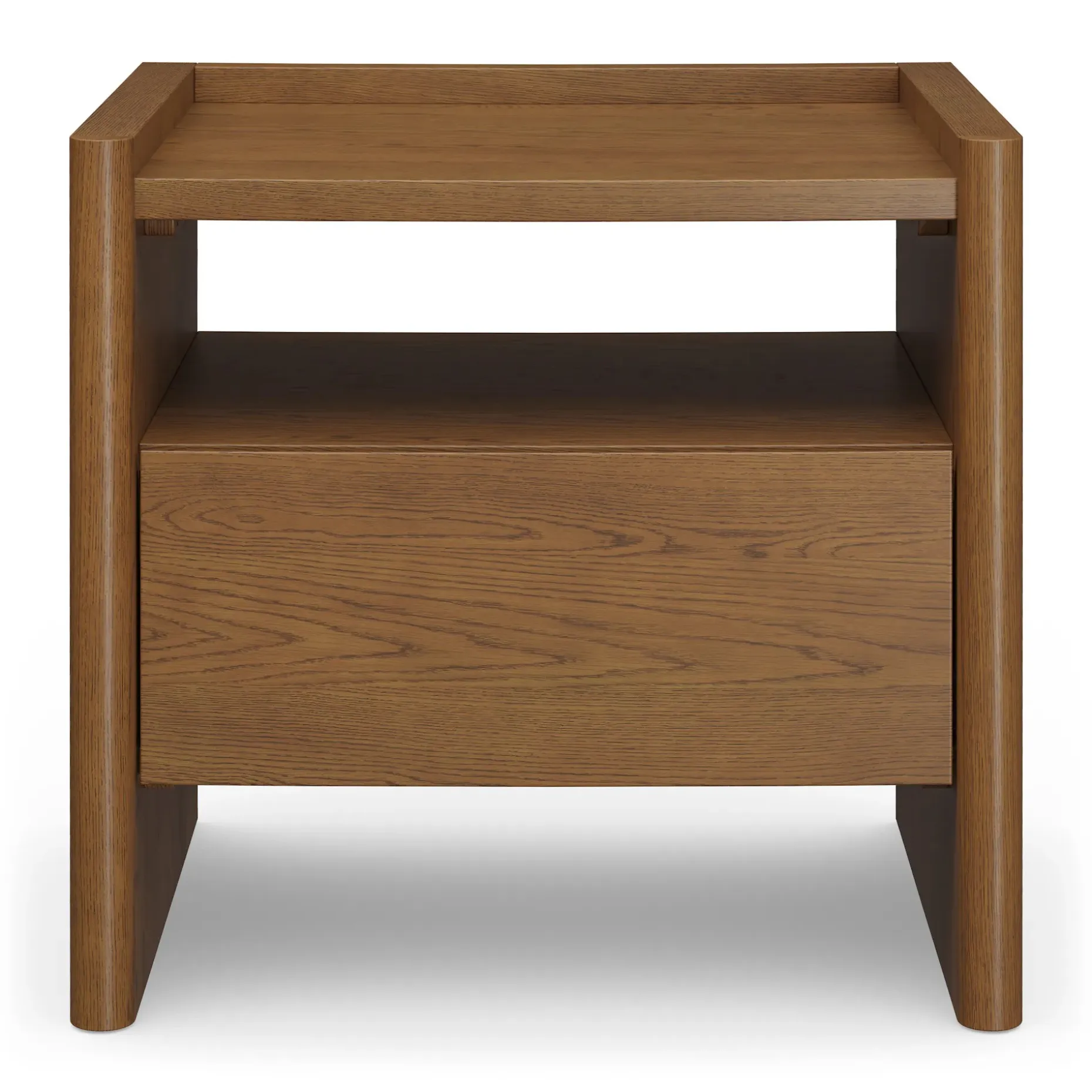 Torme 1-Drawer Nightstand - Smoked Oak