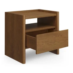 Torme 1-Drawer Nightstand - Smoked Oak