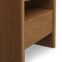 Torme 1-Drawer Nightstand - Smoked Oak