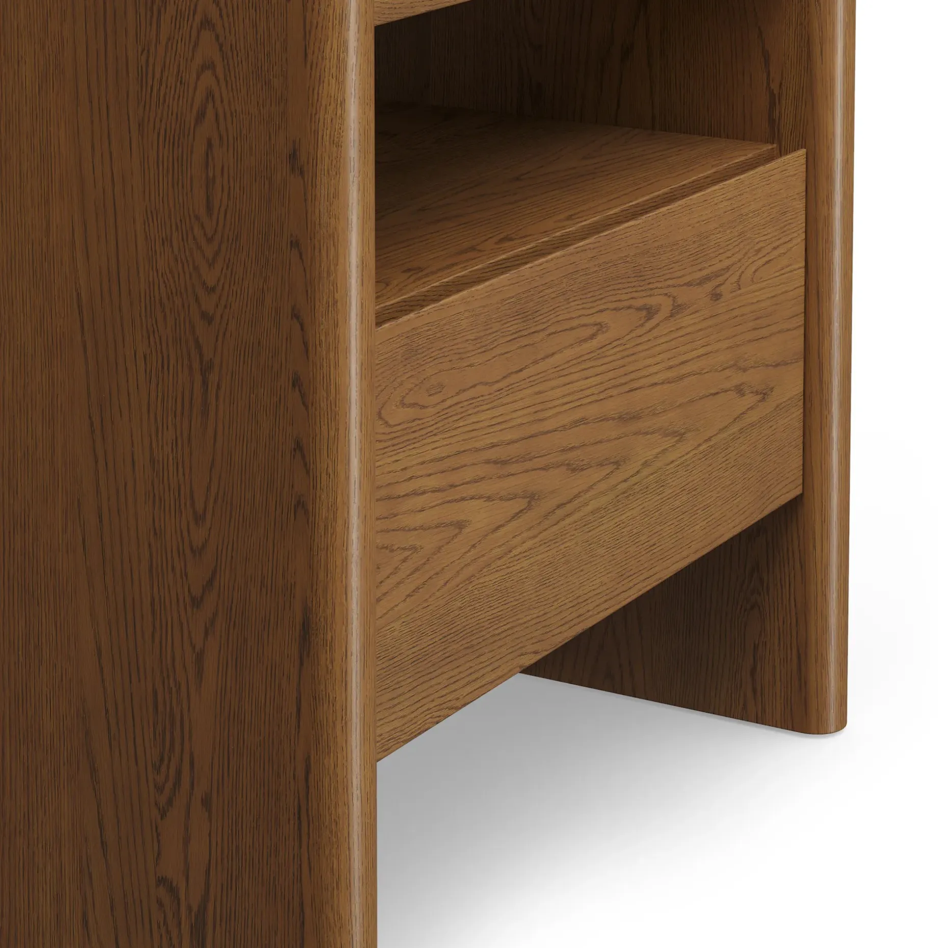 Torme 1-Drawer Nightstand - Smoked Oak