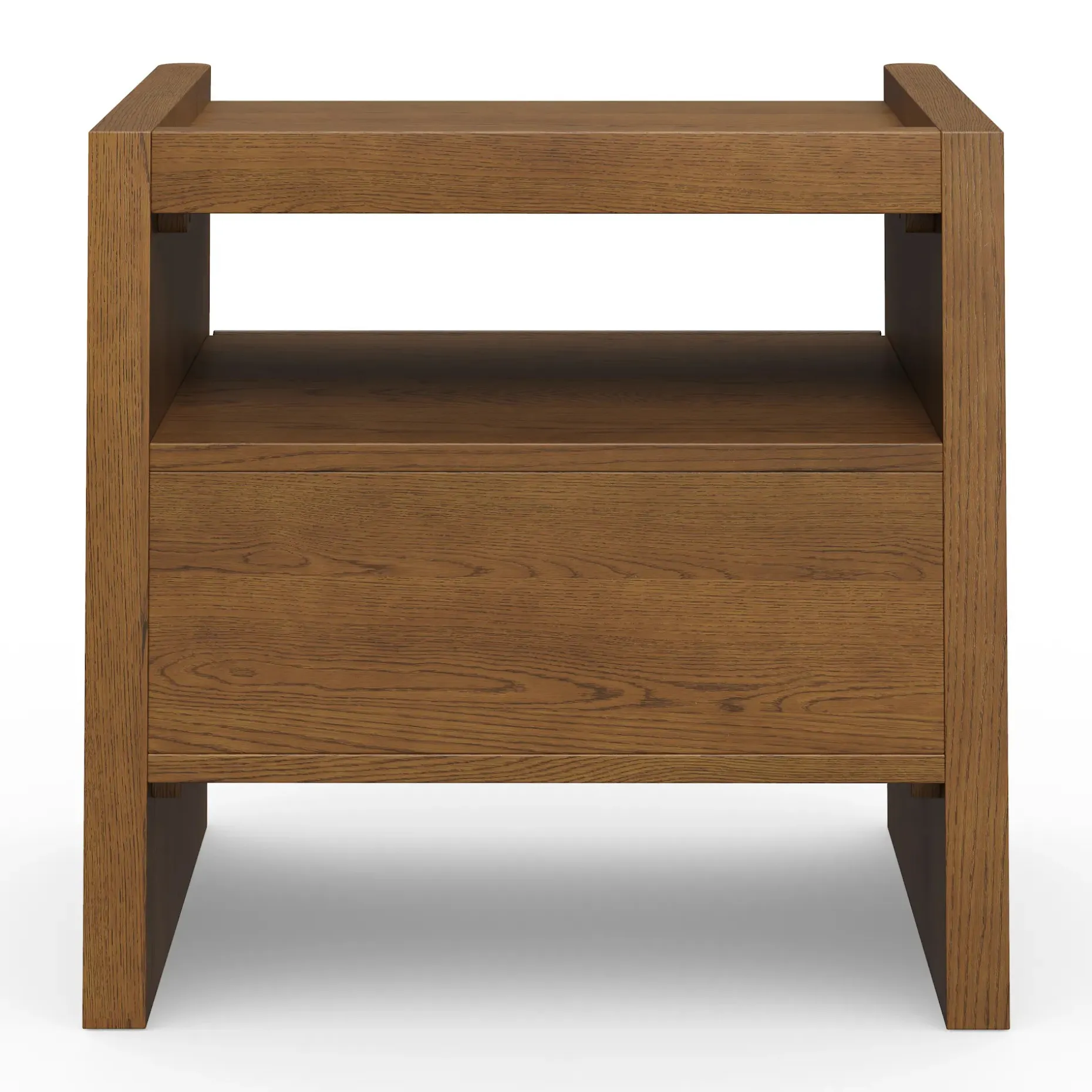 Torme 1-Drawer Nightstand - Smoked Oak
