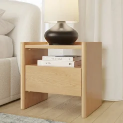 Torme 1-Drawer Nightstand - White Oak