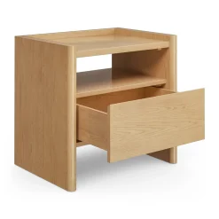 Torme 1-Drawer Nightstand - White Oak