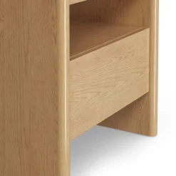 Torme 1-Drawer Nightstand - White Oak