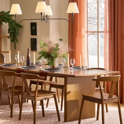 Torme 82.75" - 104.25" Extendable Dining Table - Smoked Oak