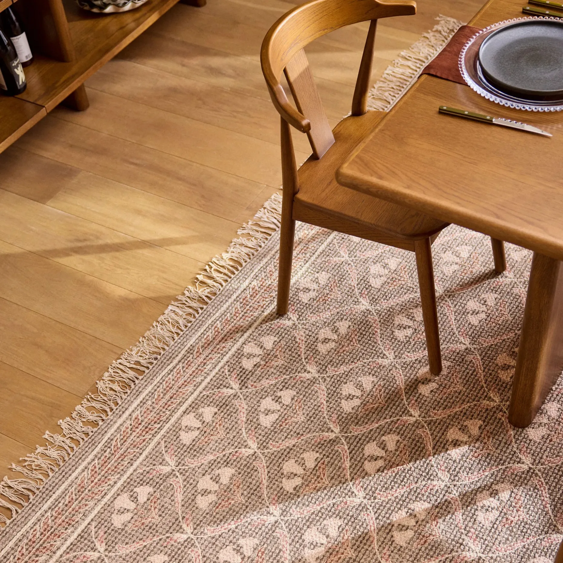 Torme 82.75" - 104.25" Extendable Dining Table - Smoked Oak
