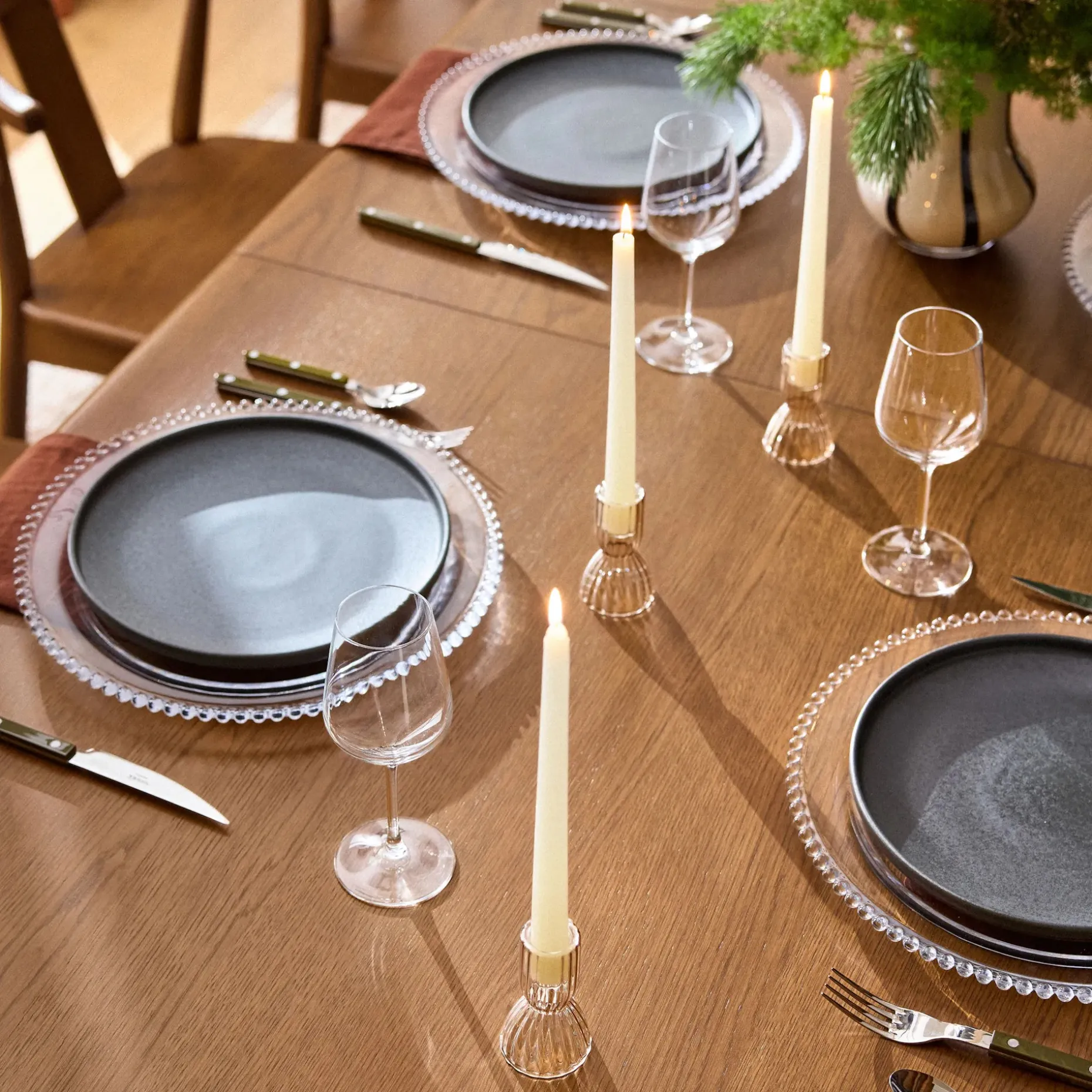Torme 82.75" - 104.25" Extendable Dining Table - Smoked Oak