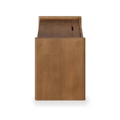 Torme 44" Height Adjustable Desk - Smoked Oak
