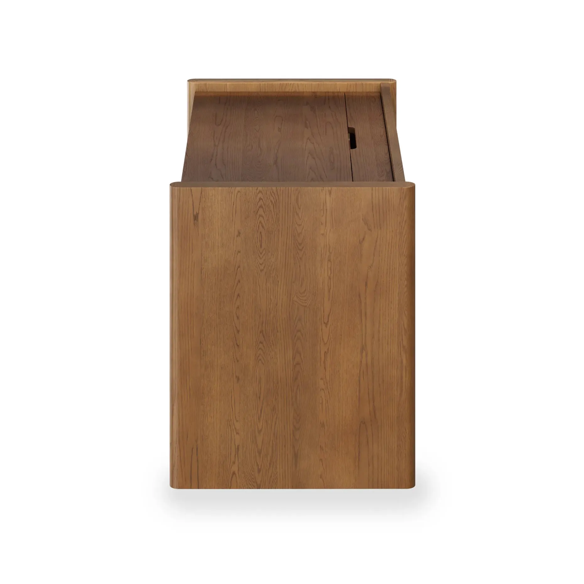 Torme 44" Height Adjustable Desk - Smoked Oak
