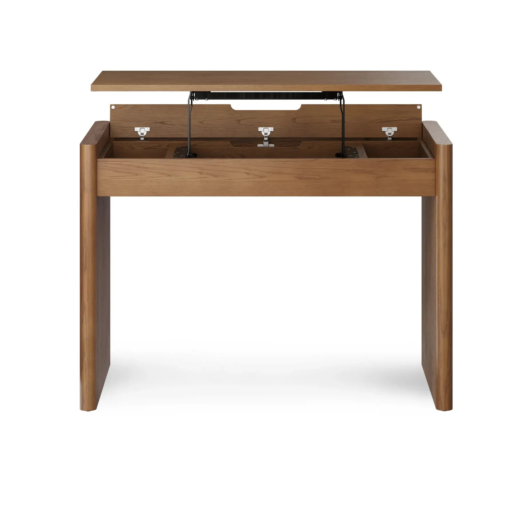 Torme 44" Height Adjustable Desk - Smoked Oak