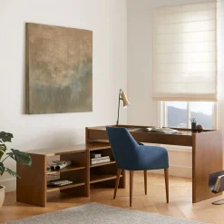 Torme L-Shape Desk Set - Smoked Oak