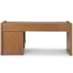 Torme L-Shape Desk Set - Smoked Oak
