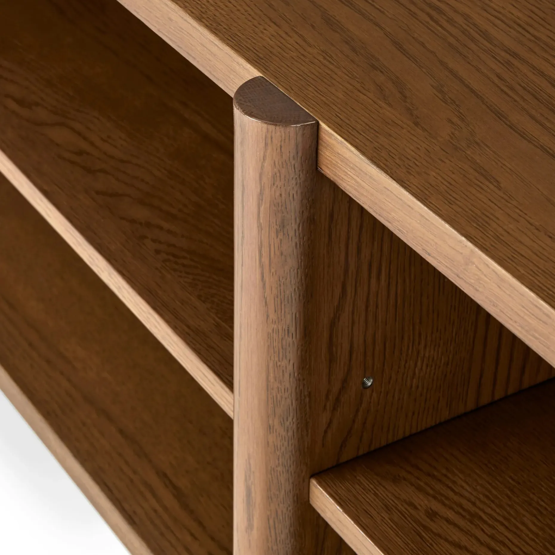 Torme L-Shape Desk Set - Smoked Oak