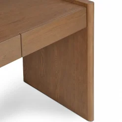 Torme L-Shape Desk Set - Smoked Oak