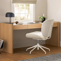 Torme L-Shape Desk Set - White Oak
