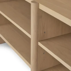 Torme L-Shape Desk Set - White Oak