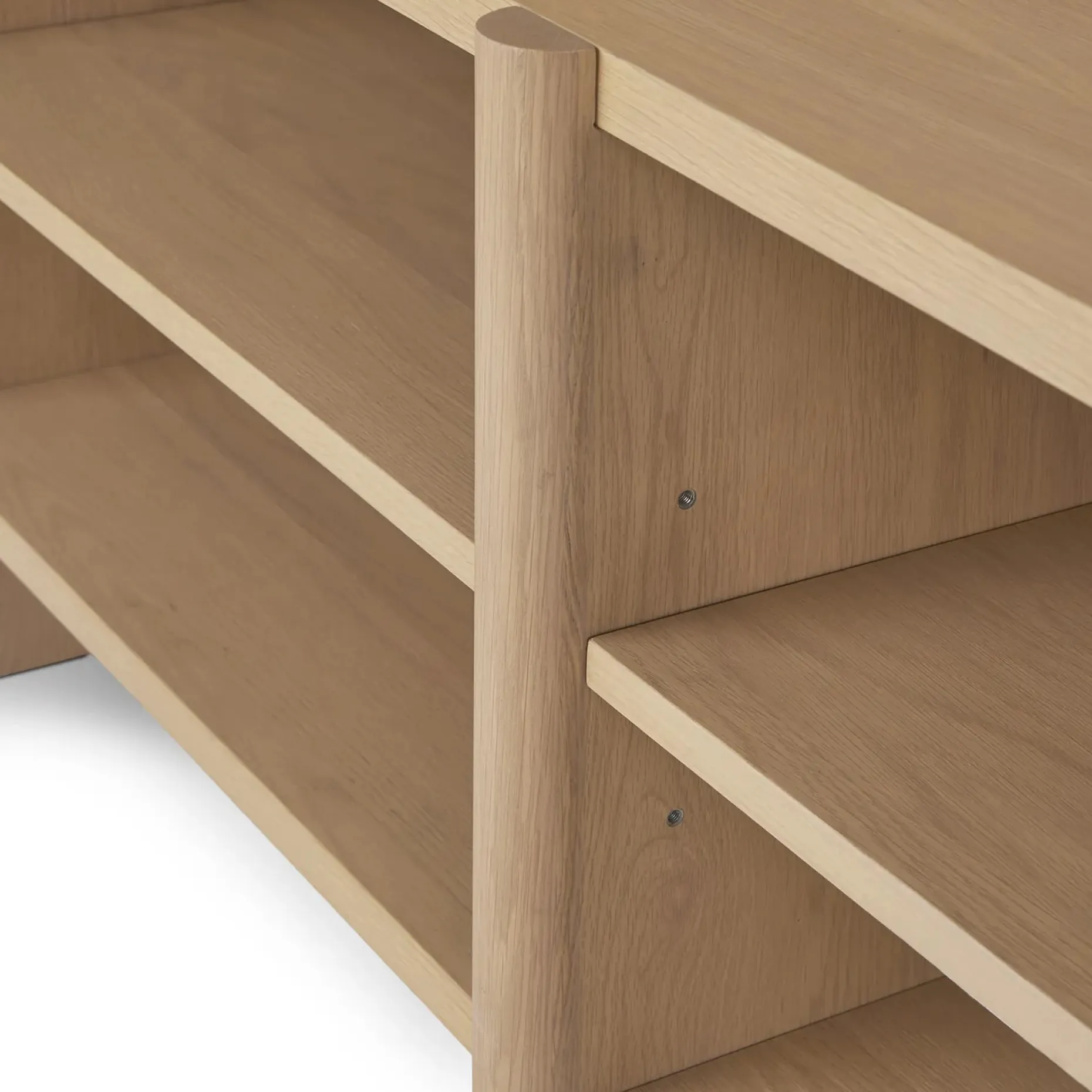 Torme L-Shape Desk Set - White Oak