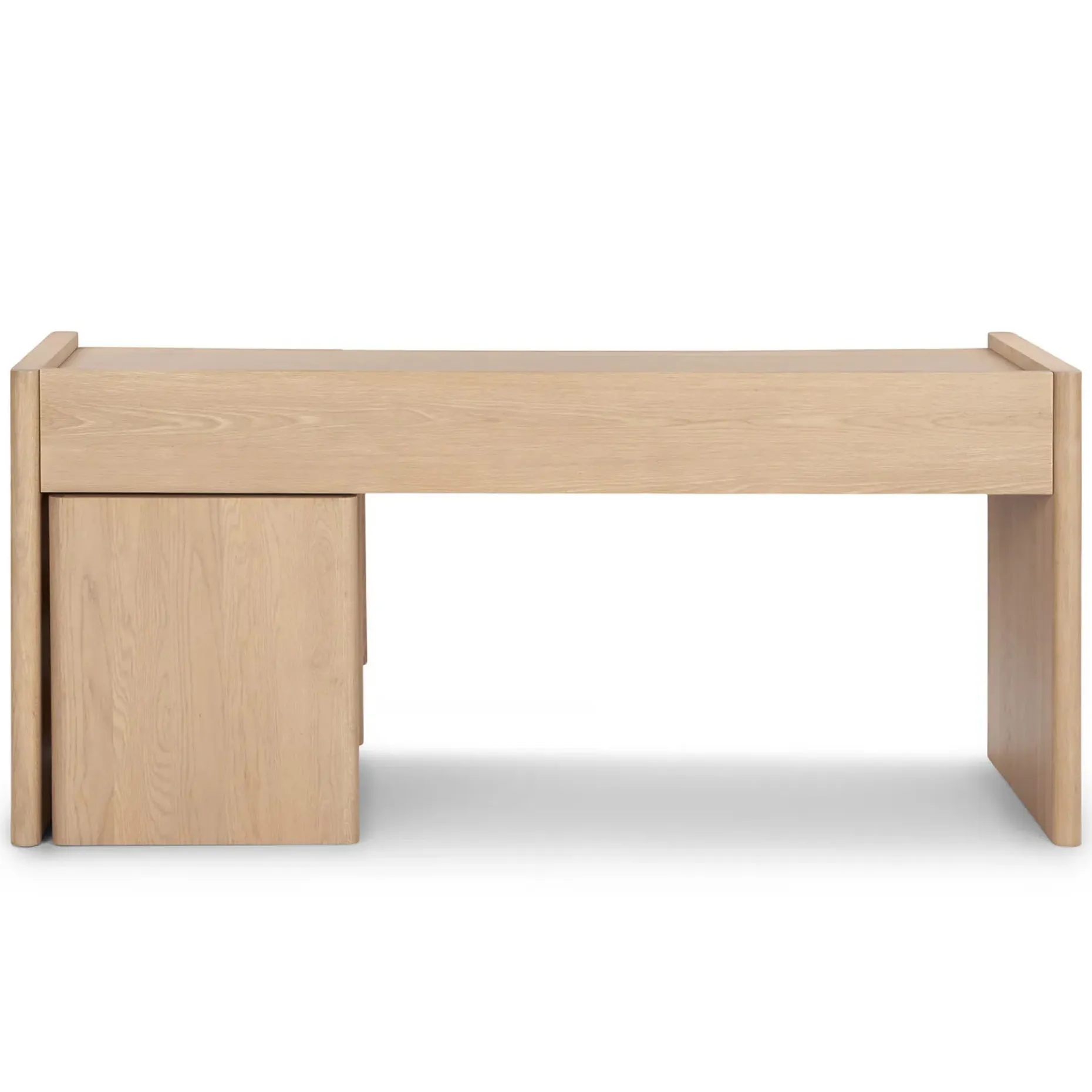 Torme L-Shape Desk Set - White Oak