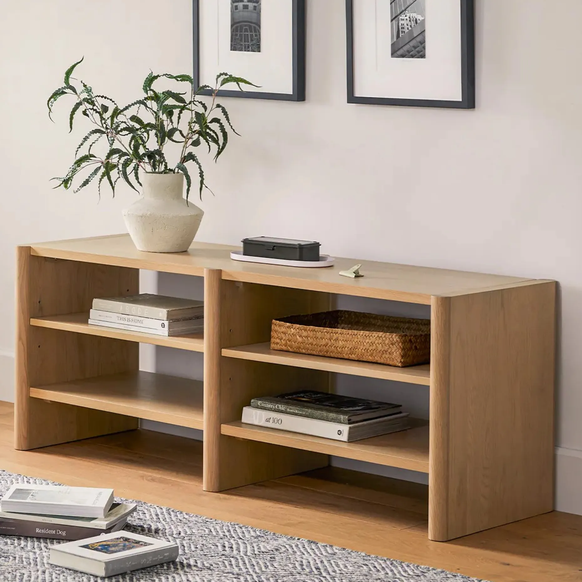 Torme L-Shape Desk Set - White Oak