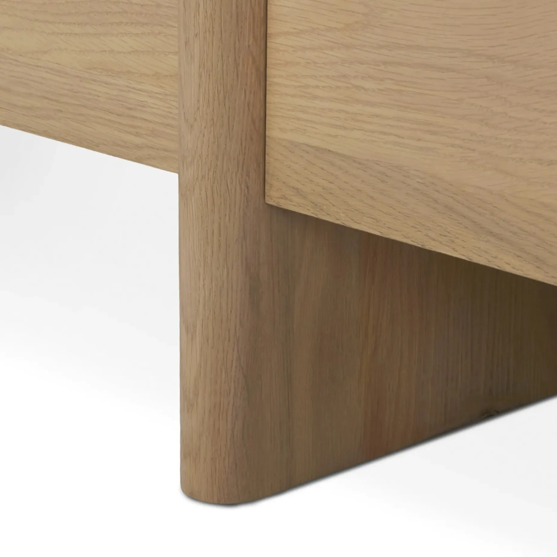 Torme 140" Media Storage Set - White Oak