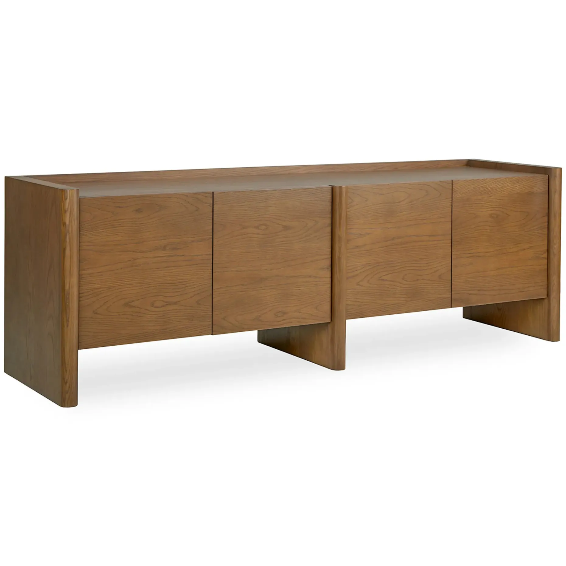 Torme 72" Media Unit - Smoked Oak