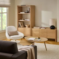 Torme 54" Media Unit - White Oak