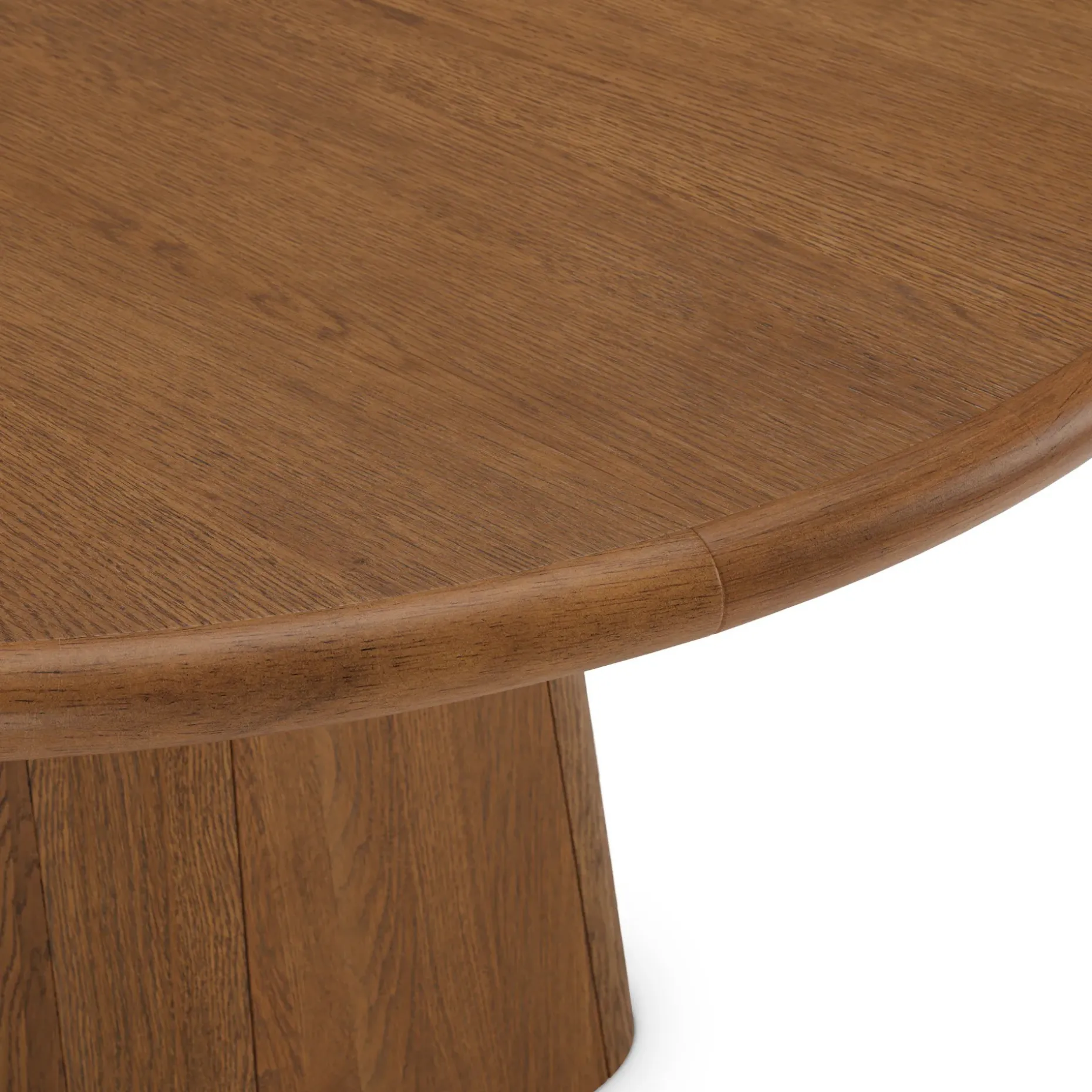 Torme 48" Round Dining Table - Smoked Oak