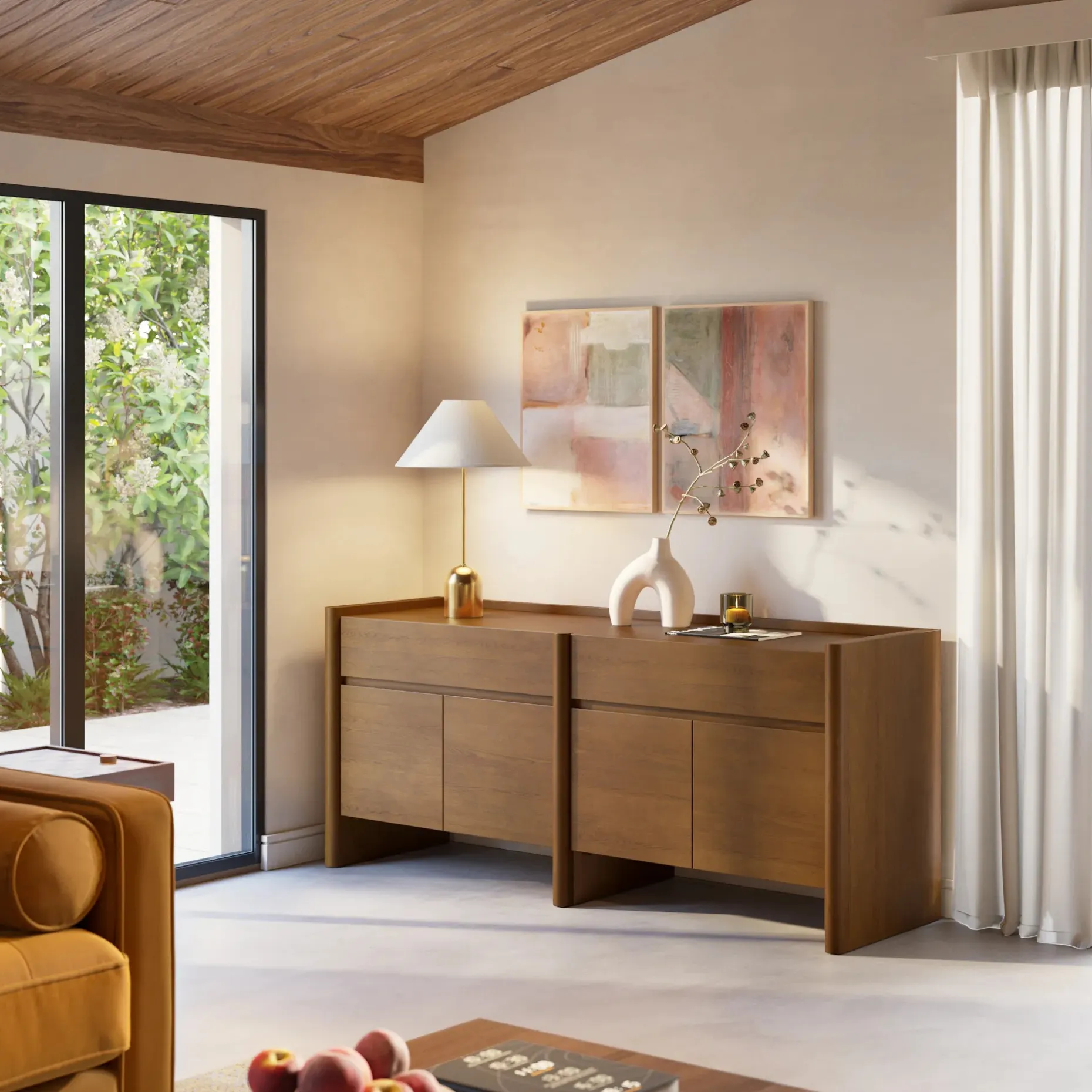 Torme 70" Sideboard - Smoked Oak