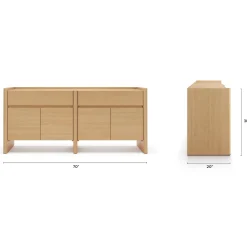 Torme 70" Sideboard - White Oak