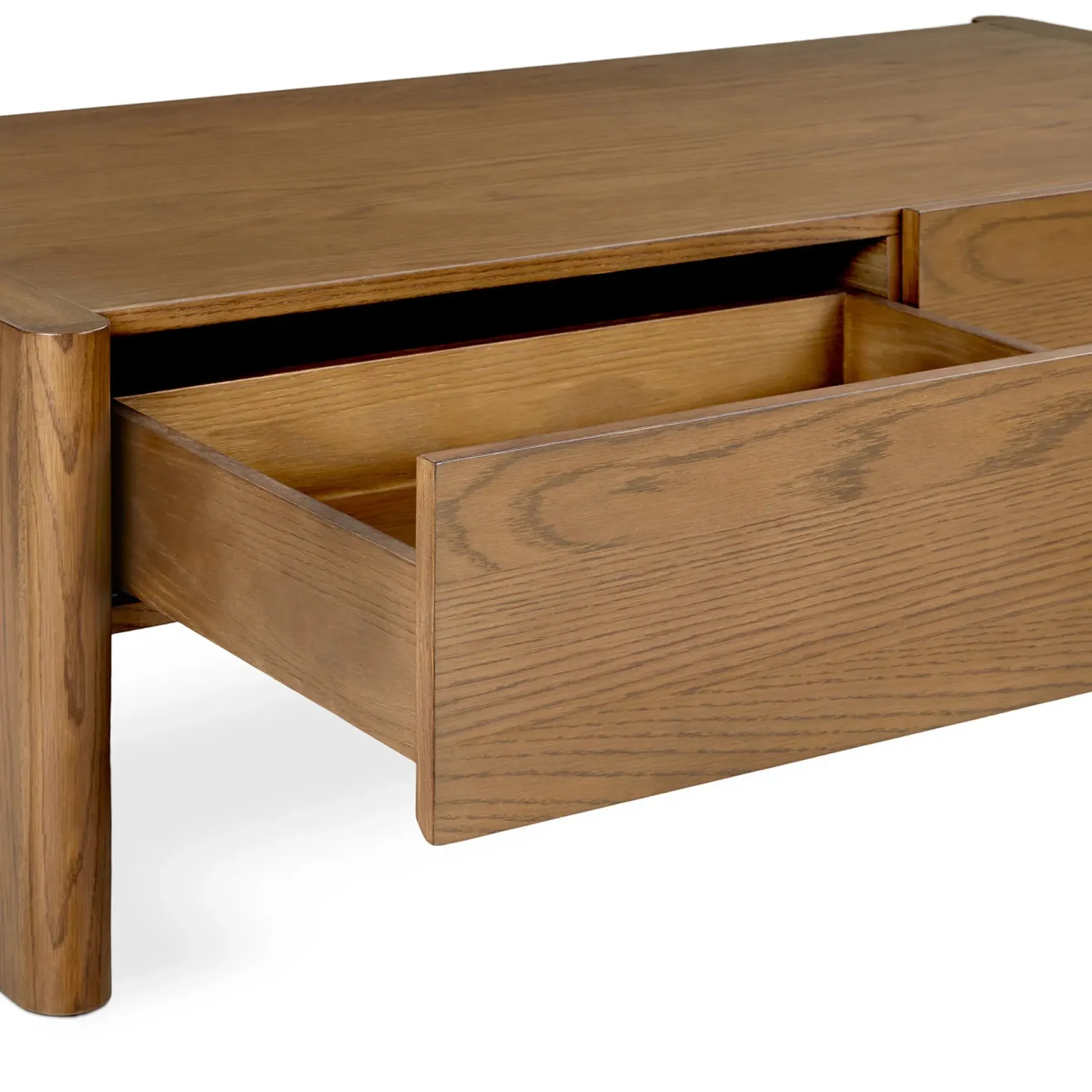 Torme 48" Storage Coffee Table - Smoked Oak