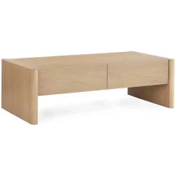 Torme 48" Storage Coffee Table - White Oak