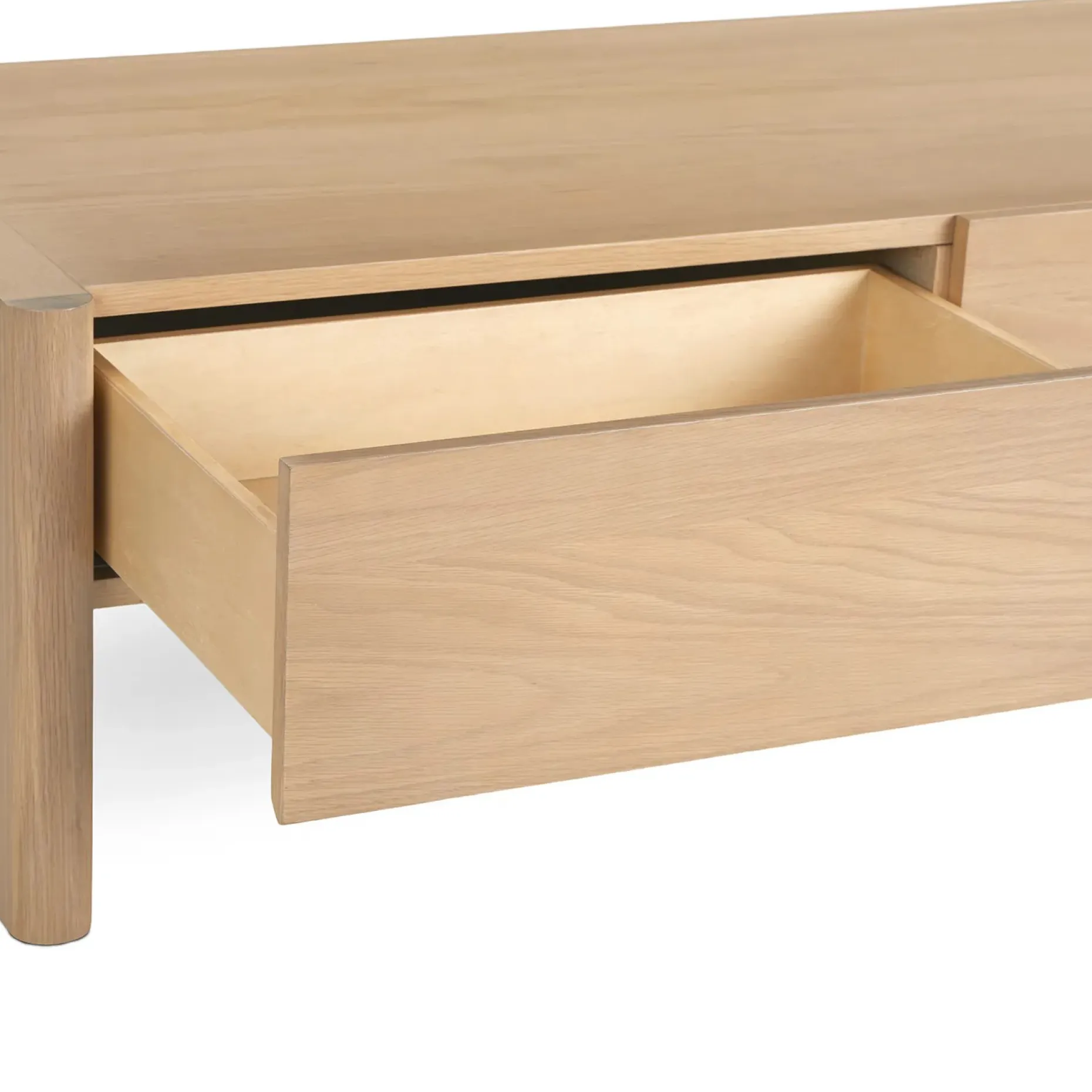 Torme 48" Storage Coffee Table - White Oak