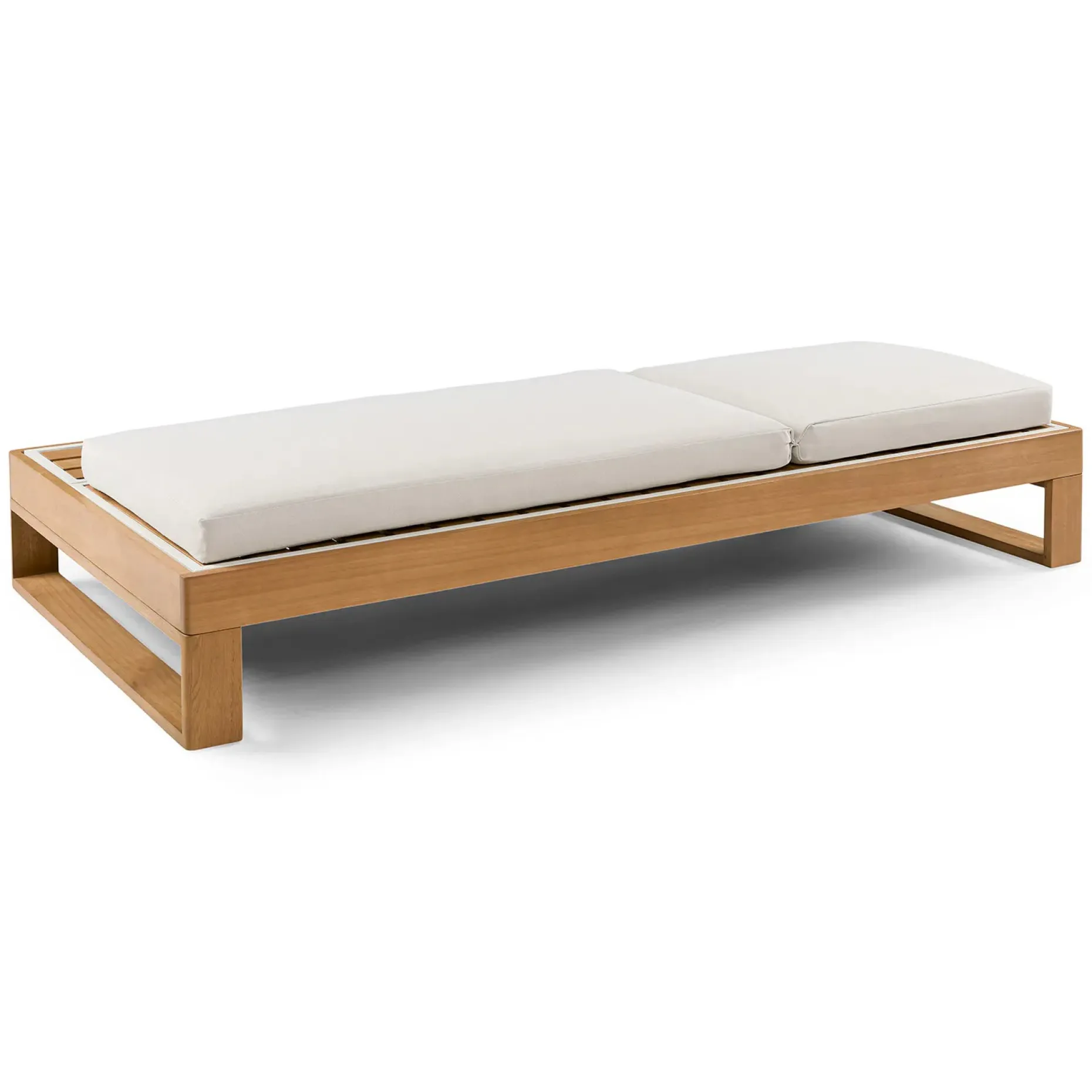 Toro 80.5" Outdoor Chaise Lounge - Dravite Ivory